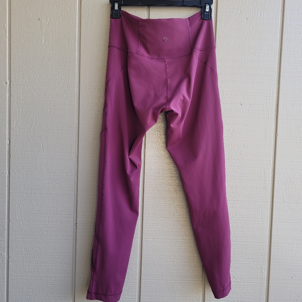 Lululemon athletica leggings size 8 burgundy